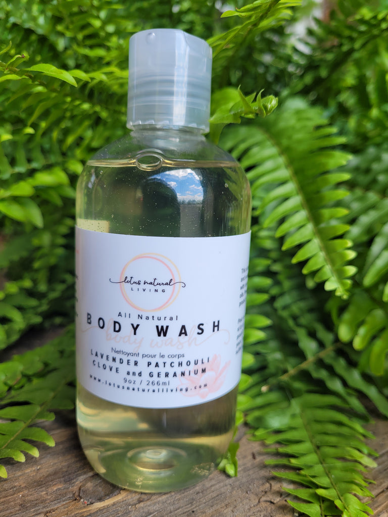 All natural Body Wash - Lotus Natural Living 